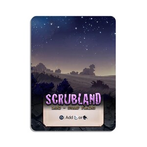 Scrubland Custom Proxy MTG Proxies