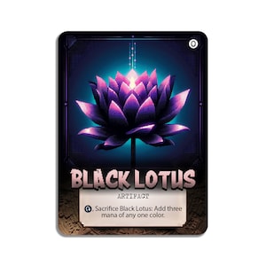 1993 Magic the Gathering Black Lotus ALPHA Collectors 1993 Magic the Gathering Black Lotus ALPHA Collectors