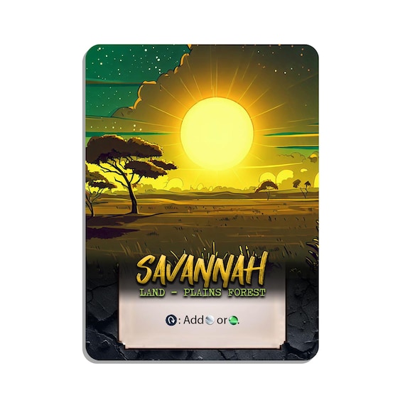 savannah card mtg Buy Magic the Gathering: Collectors Edition Savannah Land  Forest Plains ( Savannah Custom Proxy MTG Proxies