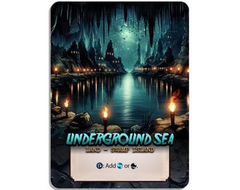 Underground Sea Dual Land Custom Card Altered Art - Etsy