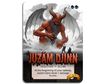 MTG Juzam Djinn プレイマット Juzam Djinn - Mark Tedin - Limited Edition [500 Copies
