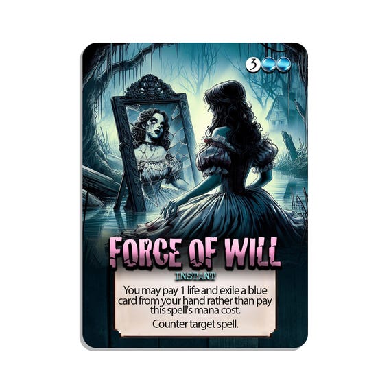 4x Force of Will Custom MTG Proxy Proxies - Etsy 4x Force of Will Custom MTG Proxy Proxies - Etsy