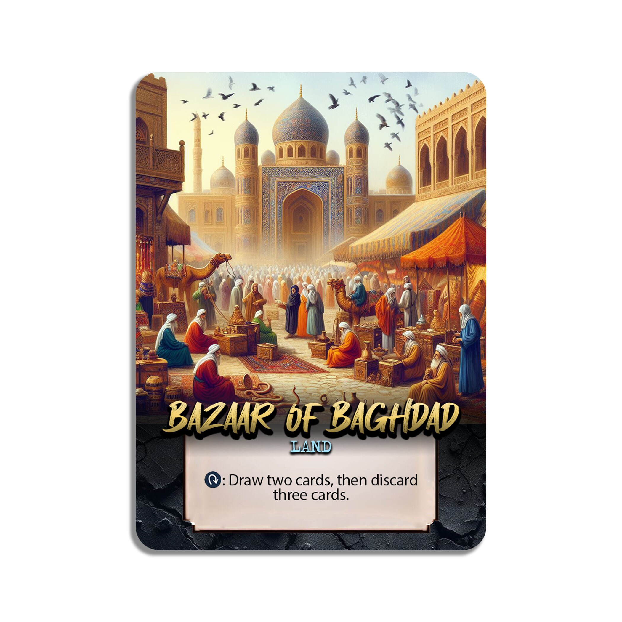 Bazaar of Baghdad Signed Altered ② Bazaar of Baghdad · Vintage Masters (VMA) #294 · Scryfall