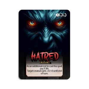 mtg hatred card Magic: the Gathering - Greven *il* Hatred Mtg - Etsy