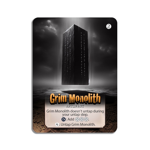 Grim Monolith Custom Proxy MTG