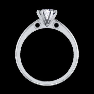 0.66ct Lab Diamond Engagement Ring | 14K Gold Round 4 Prong Solitaire Ring | Bridal Wedding Promise Ring Stacking Anniversary Gift