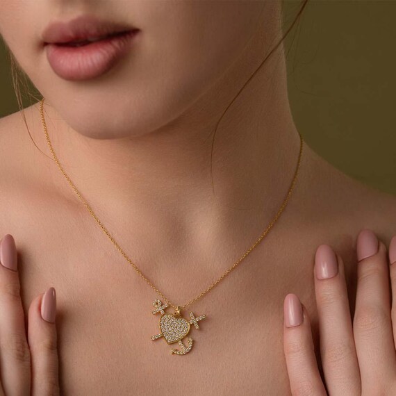 Cross Heart Anchor Necklace 14k Gold Faith Hope Love Pendant Minimalist  Christian Jewelry Gift for Her Dainty Necklace with Box