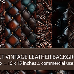 40 Seamless Vintage Embossed Leather Backgrounds, Leather Textures for Graphic Design Decor wallpaper wrapping paper invitations