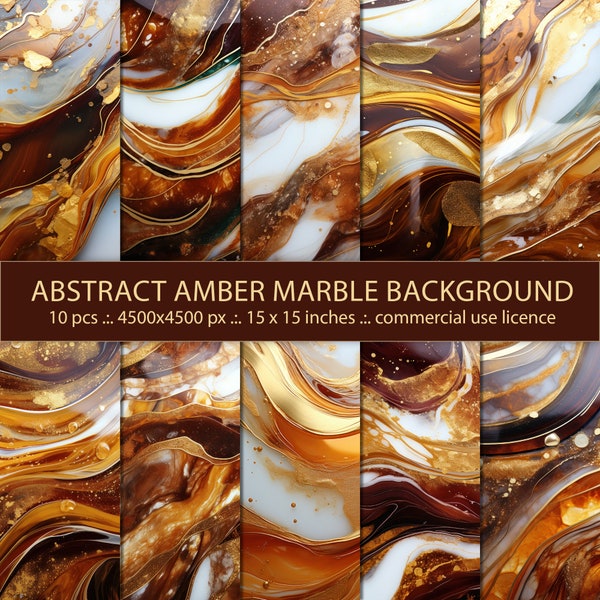 Abstract Amber Marble With Gold And Glitter Background, Luxury Natural Polished Stone Decorative Texture, Digital Paper
