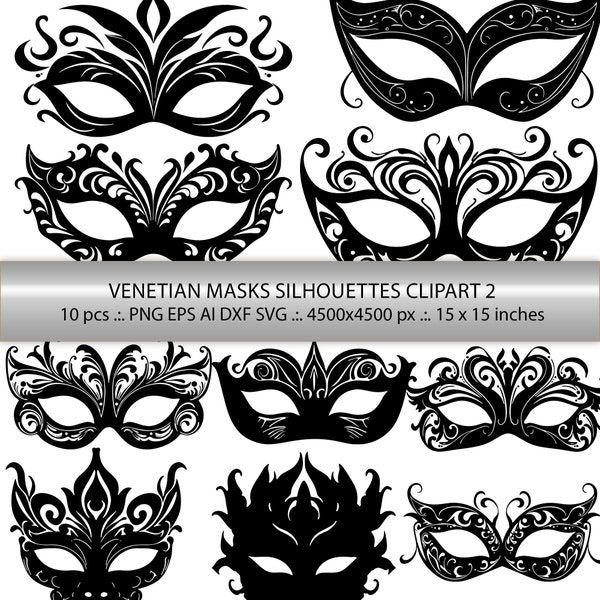 Exquisite Masquerade SVG Mask Bundle for Cricut, Woodworking, canvas print - Carnival Mask Designs, Commercial Use - Instant Download!