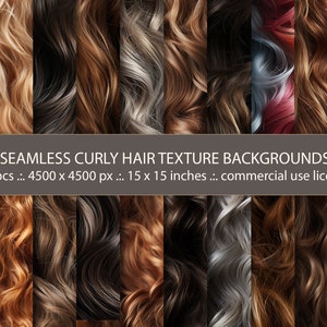 Seamless Hair Texture Backgrounds: Salon & Stylist Designs (JPG Digital Download)