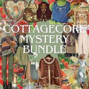Lot mystère Cottagecore. Articles vintage, d'occasion et faits main. Boîte mystère pour vêtements.