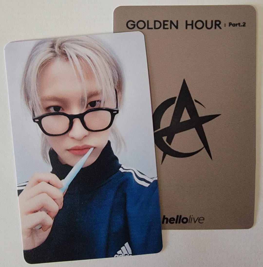 ATEEZ アチズ GOLDENHOUR hellolive トレカ セット DL: 8.6) ATEEZ GOLDEN HOUR PART 3 HELLOLIVE MEET & CALL PHOTOCARD