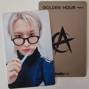 ATEEZ Golden Hour pt2 Hello Live Lucky Draw Photocards