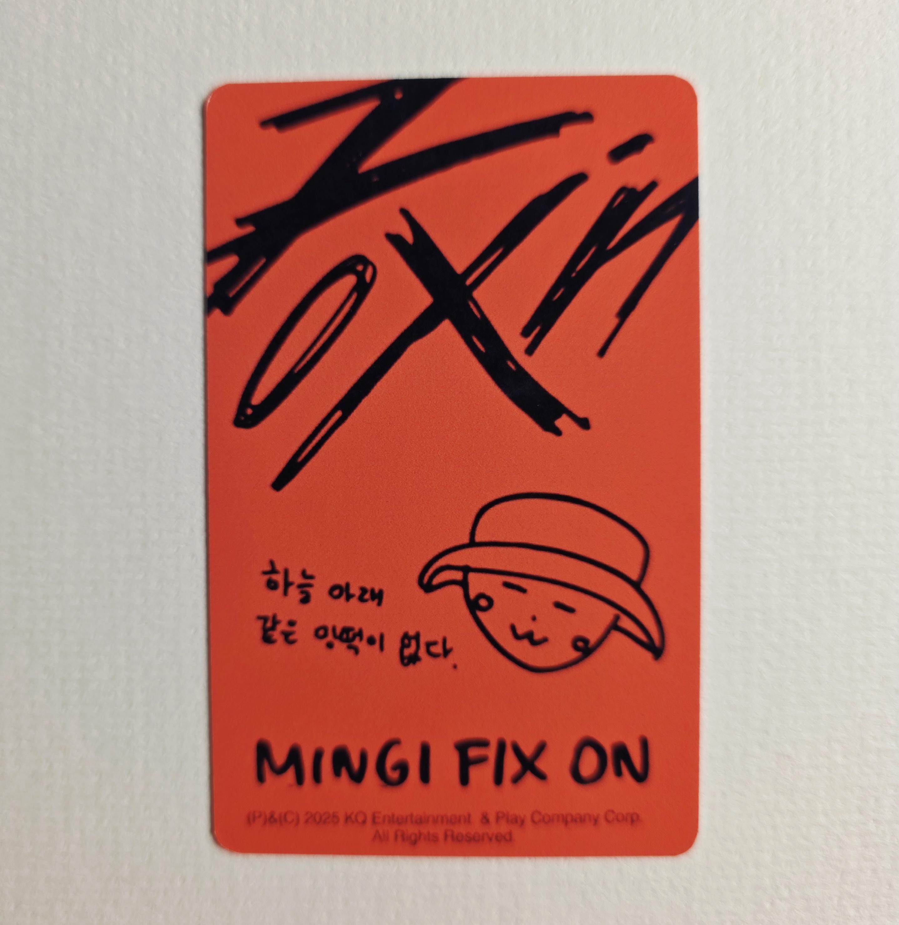 完全未開封 ATEEZ ミンギ センイルMD fix on ring ATEEZ ミンギ センイル FIX ON RING MINGI 新品 未開封 ATEEZ MINGI