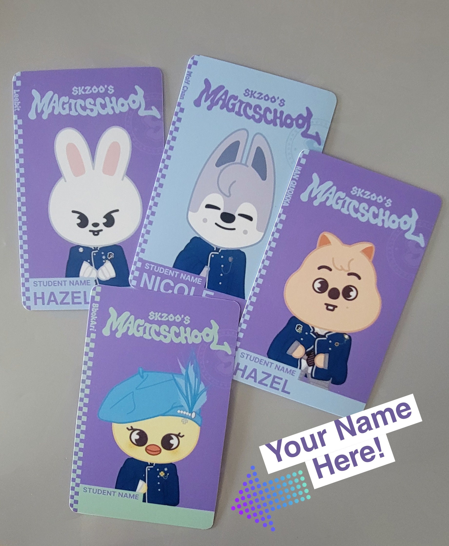 Magic School 4th Fanmeeting POP UP Cafe Skzoo ID Photocards - Etsy