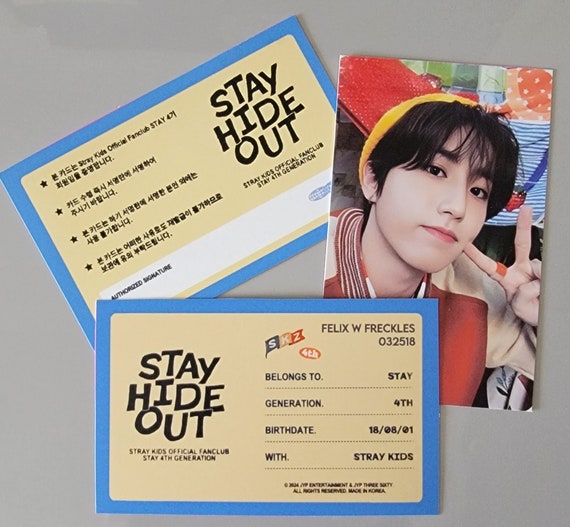 Personalized 4th Gen STAY Fanship Membership Cards - Etsy