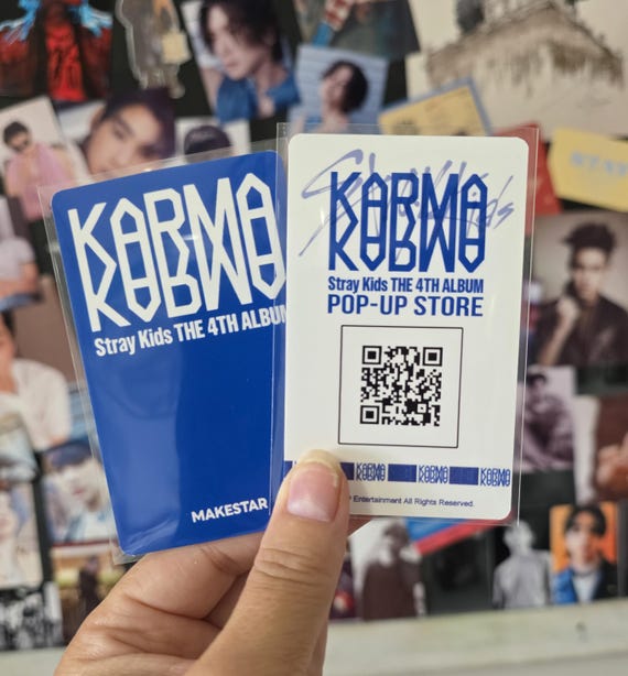 Stray Kids : Karma -pop up Event QR Photocards - Etsy