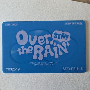 STRAY KIDS : Over the Rain 5th Stay Fan Kit Membership Cards
