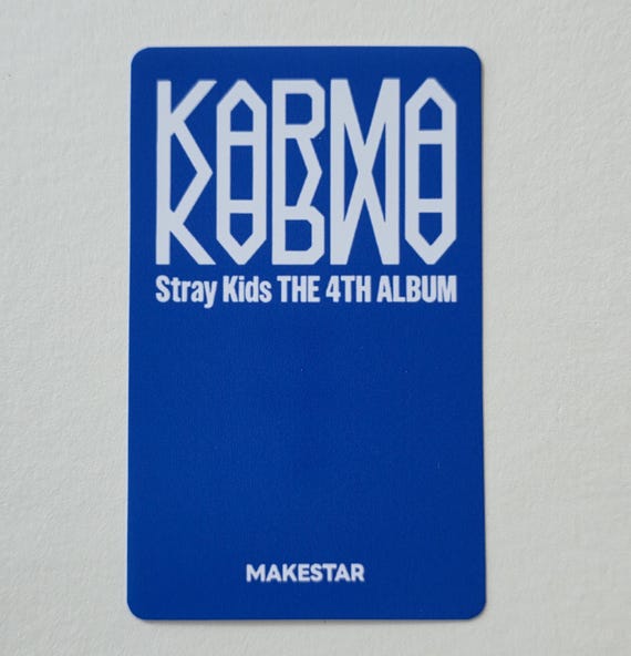 Stray Kids : Karma - Makestar Photocards - Etsy Canada