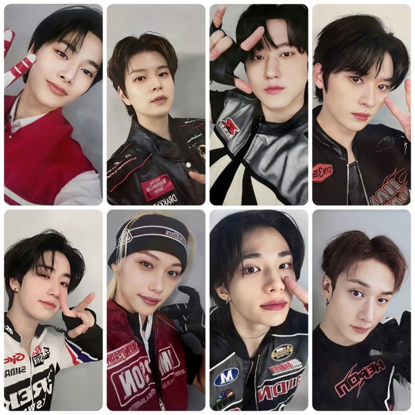 Stray Kids Rock Star 2nd week Motorcycle clothing Photocards