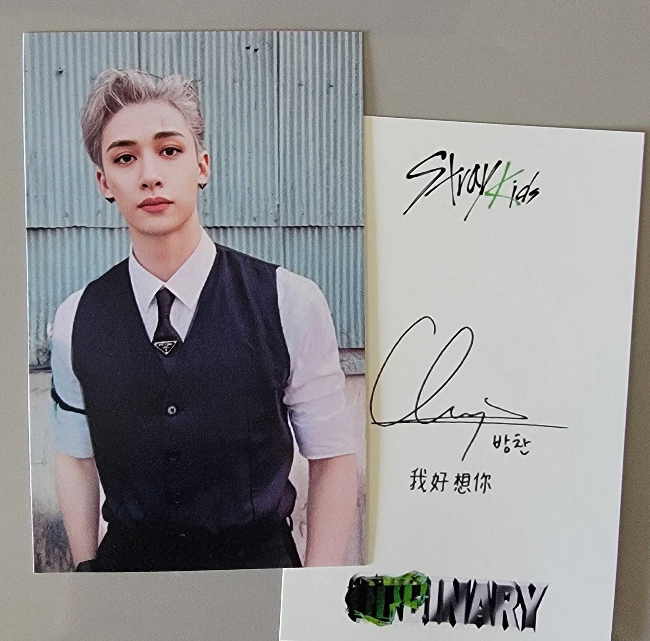 Stray Kids Oddinary YZY With Fans Video Call Fan Sign R2 Photo