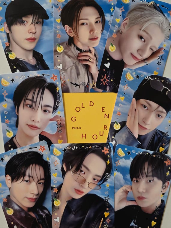 ATEEZ Golden Hour 3:lemon Drop Broadcast Photocards - Etsy