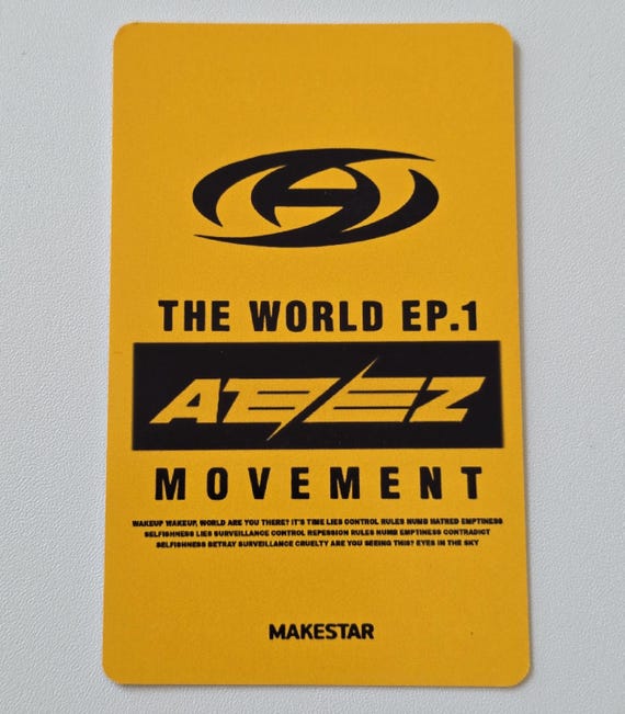 ATEEZ Movement Makestar VC Event Winner Photocards - Etsy