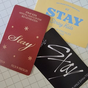 Stray Kids-lidmaatschapskaarten voor gepersonaliseerd verblijf