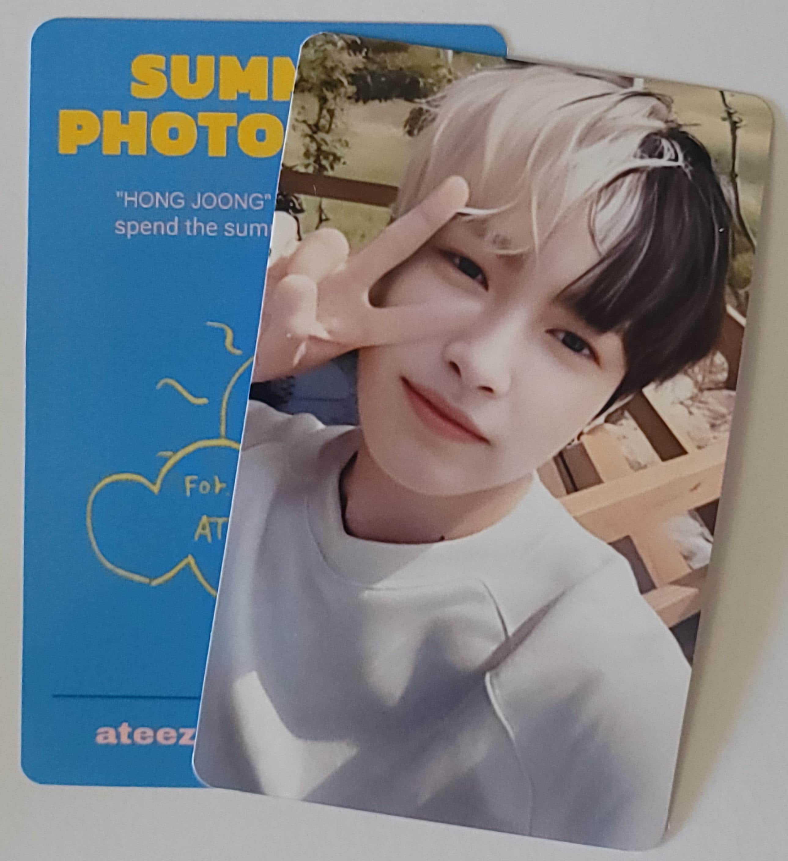 ATEEZ ホンジュン トレカ Photo Card summer 2022 ATEEZ 2022 SUMMER PHOTOBOOK OFFICIAL POB PHOTOCARD PHOTO