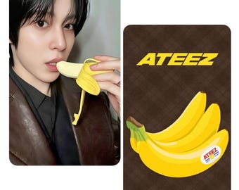 Ateez : Golden Hour 4 Pop up Exclusive Banana Photocards - Etsy