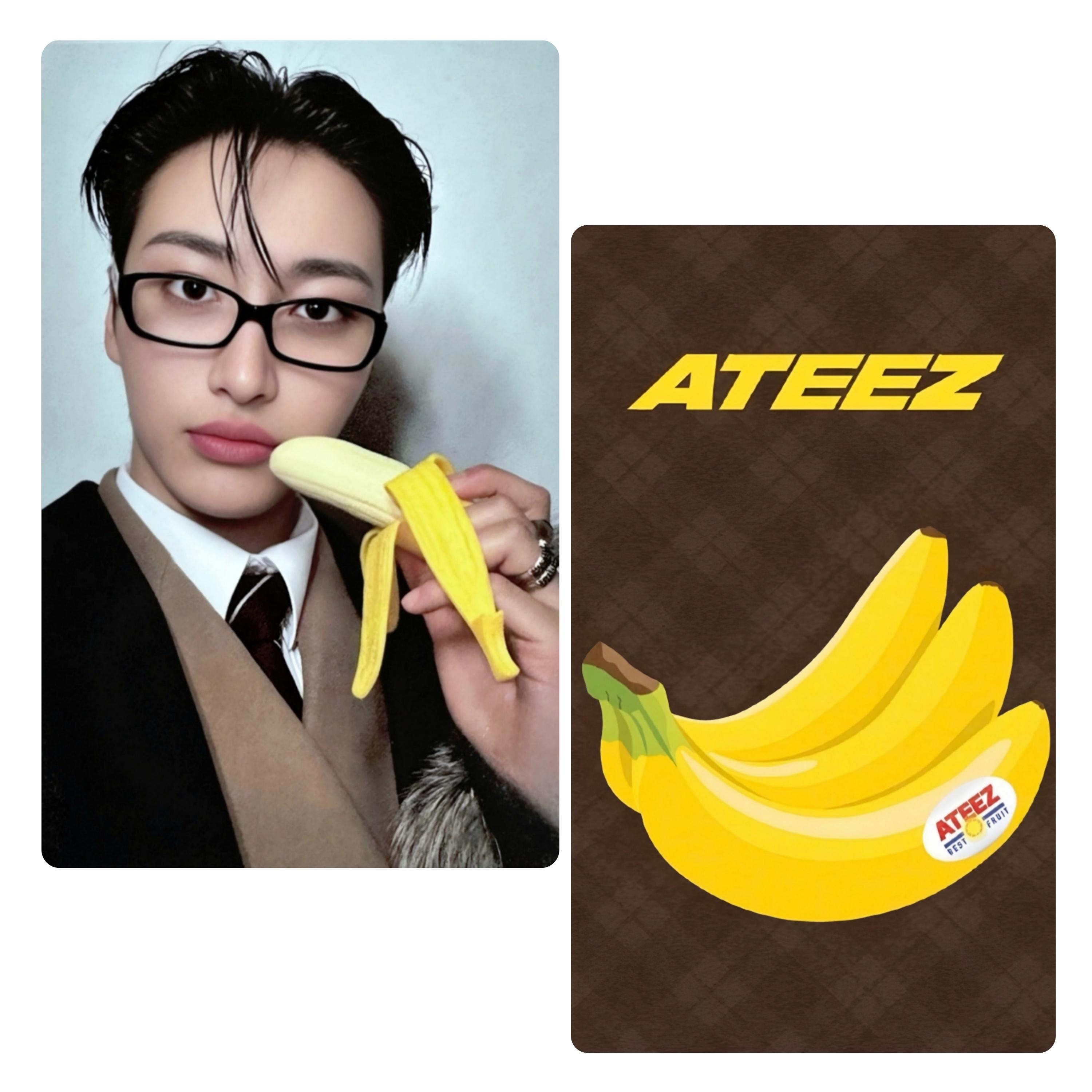 Ateez : Golden Hour 4 Pop up Exclusive Banana Photocards - Etsy