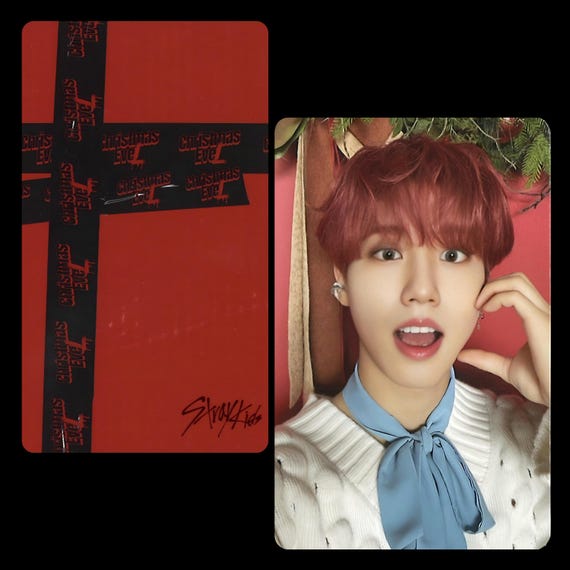 ハン christmas evel④ Stray Kids : Han - Christmas Evel Red Version Photocards - Etsy