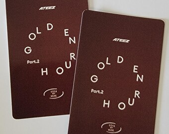 ATEEZ GOLDEN HOUR: Part.2 Dear My Muse Photocards - Etsy