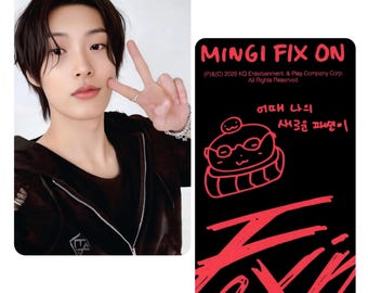 Ateez : Mingi - Fix on Birthday MD Photocards - Etsy