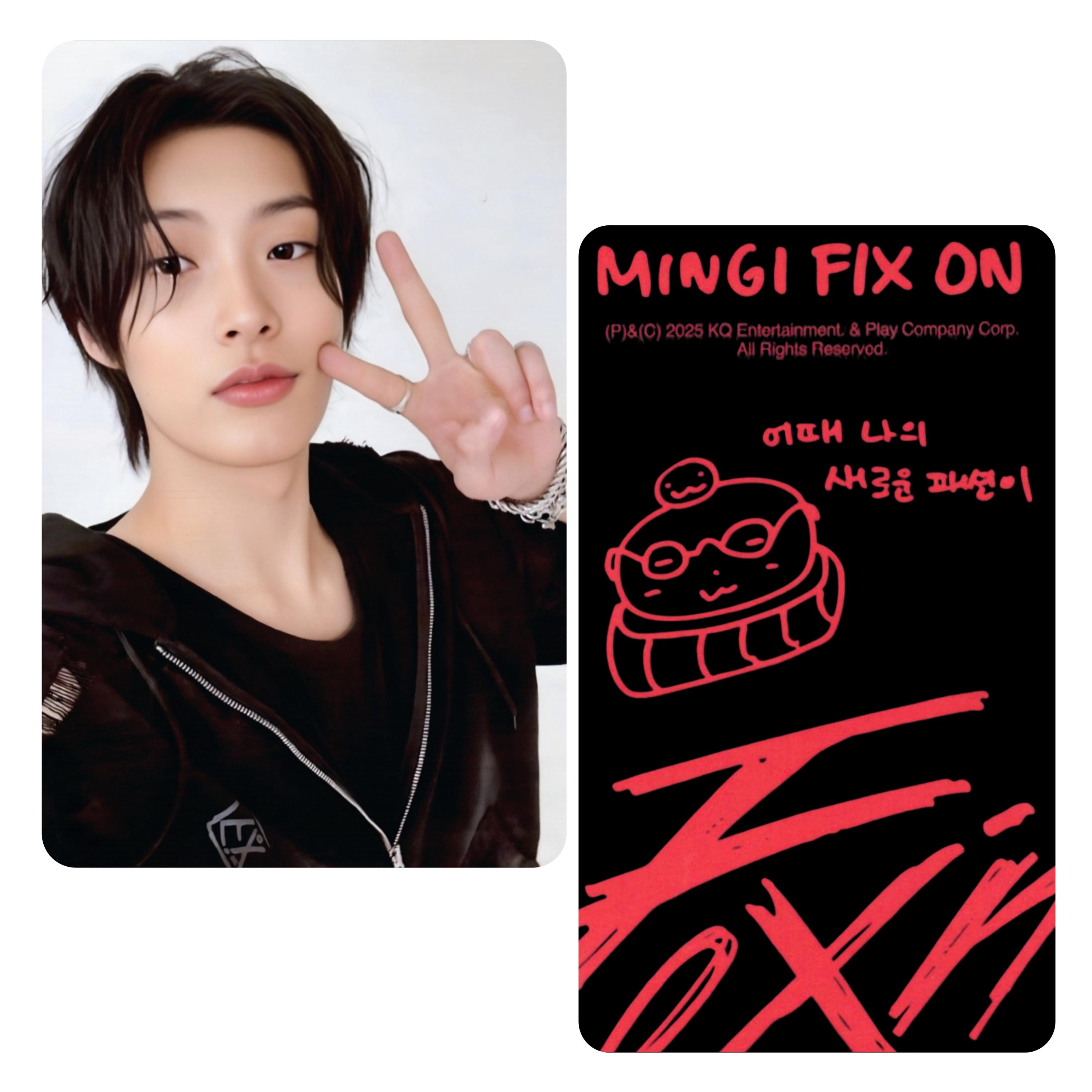 Ateez : Mingi - Fix on Birthday MD Photocards - Etsy