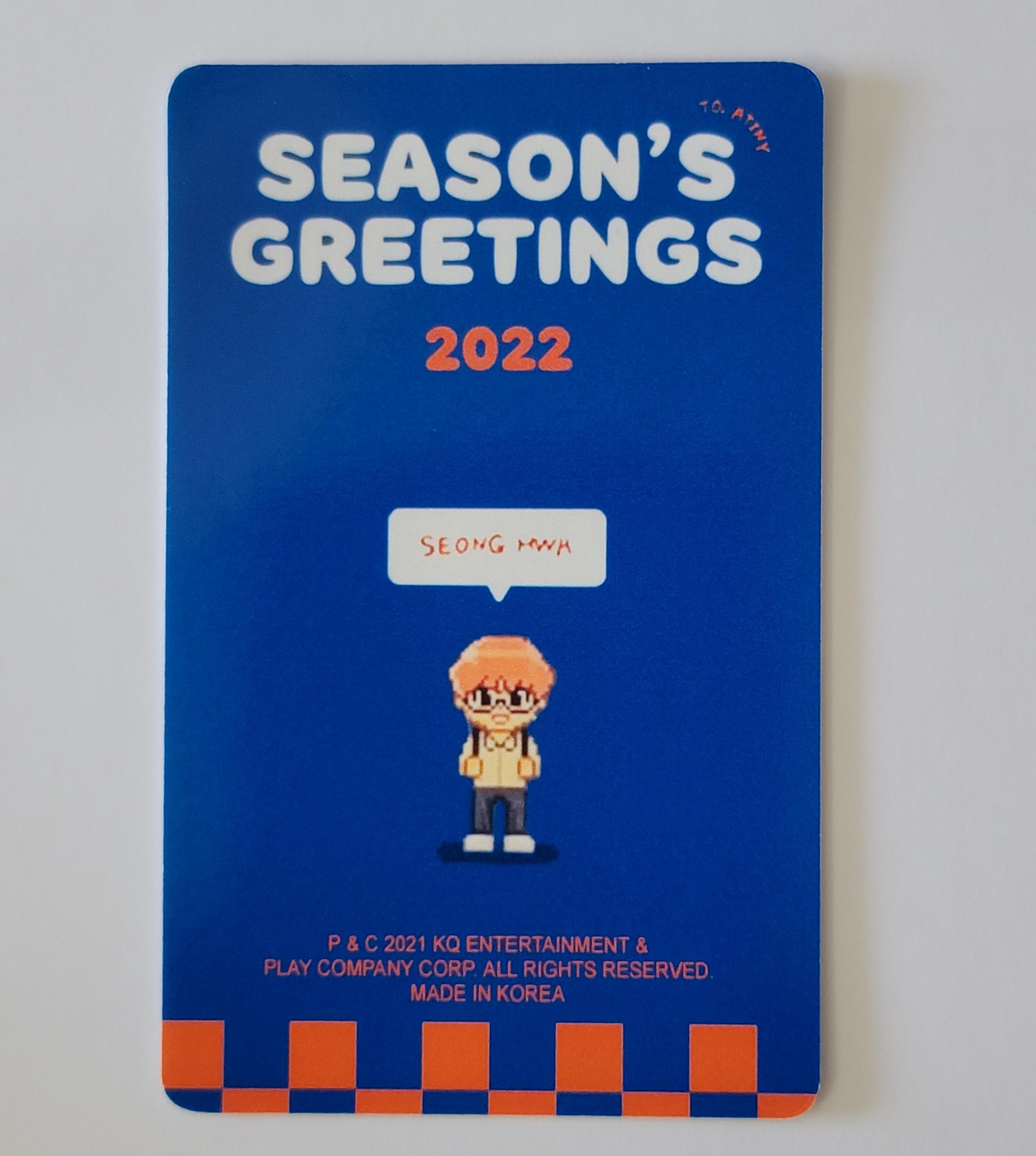 ATEEZ Seonghwa Seasons Greeting 2022 DVD Photocards - Etsy