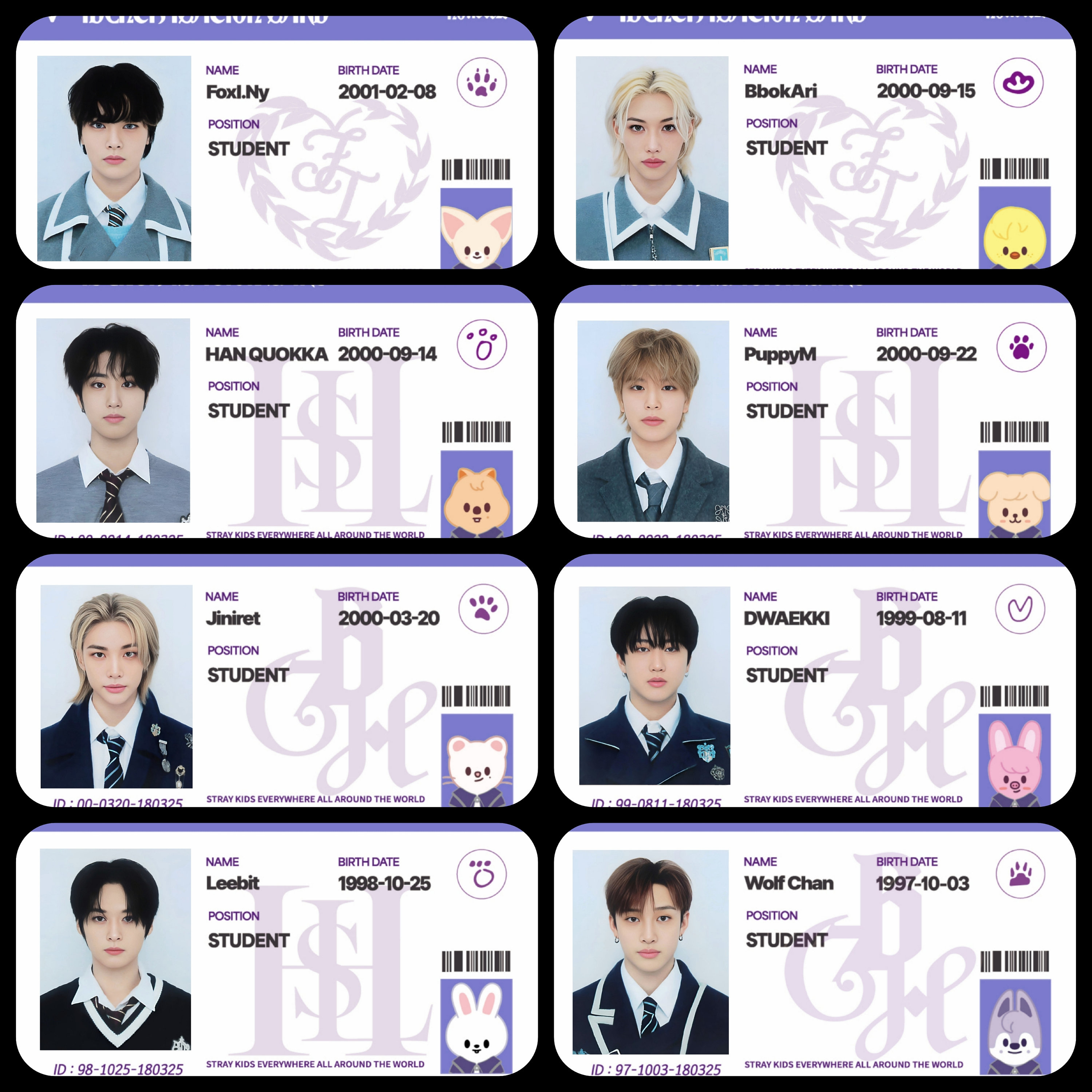 Magic School 4th Fanmeeting ID Cards Photocards - Etsy