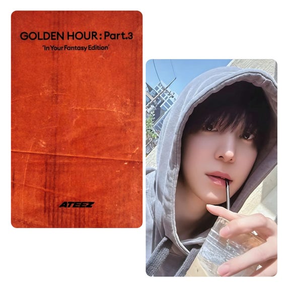 Ateez : Golden Hour 3 in Your Fantasy LTD Coffee Yunho Photocards