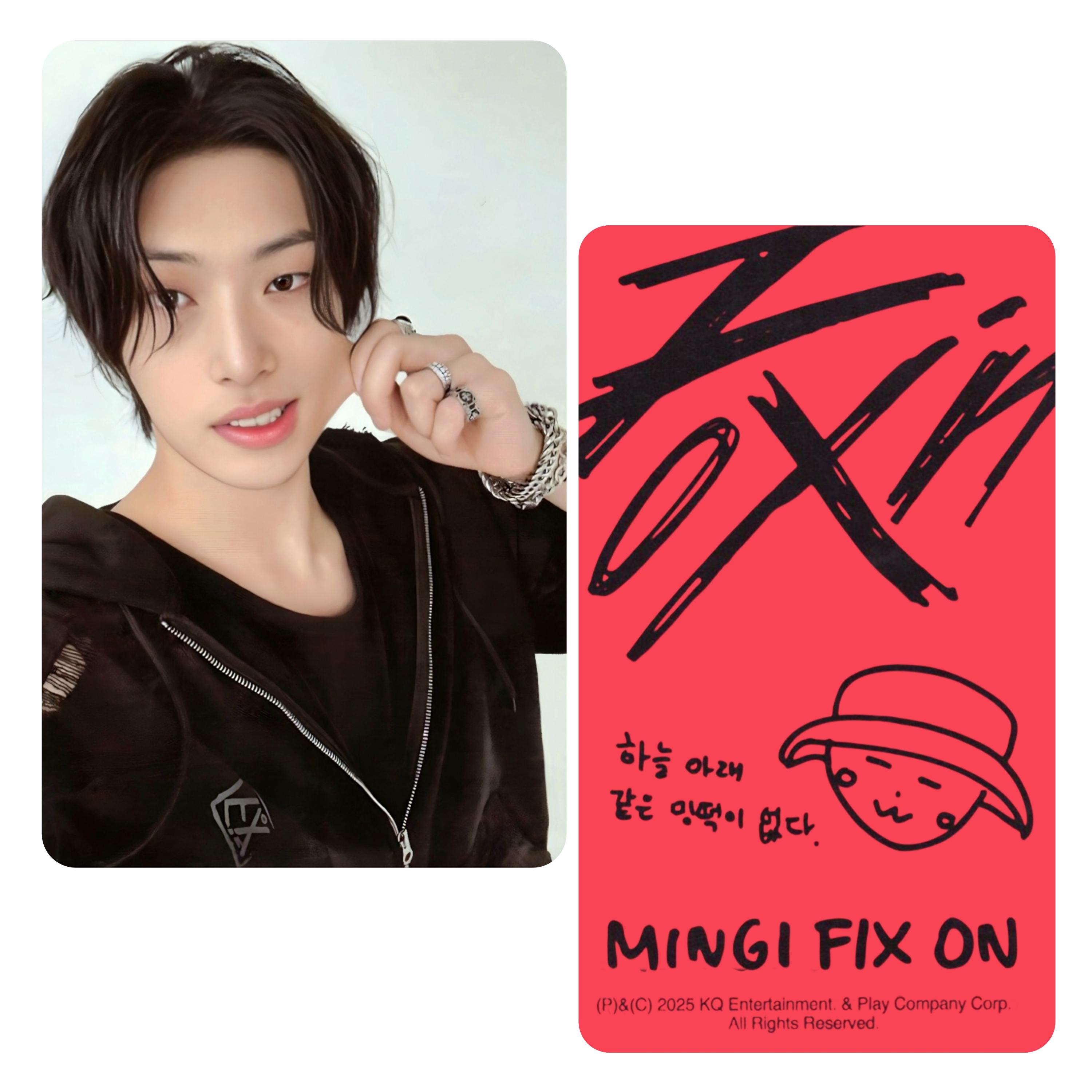 Ateez : Mingi - Fix on Birthday MD Photocards - Etsy