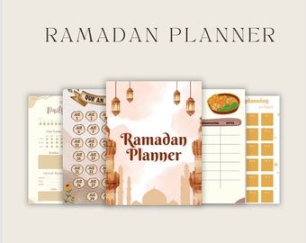 Planner Ramadan digital, planning Ramadan numérique pack complet à imprimer