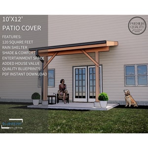 Patio Cover Plans 10x12 for DIY Construction and Permit