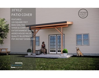 Patio Cover Plans 10x12 for DIY Construction and Permit