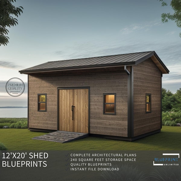 Shed Plans 12x20 for DIY Construction and Permit