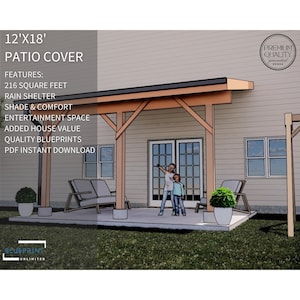 Patio Cover Plans 12x18 for DIY Construction and Permit