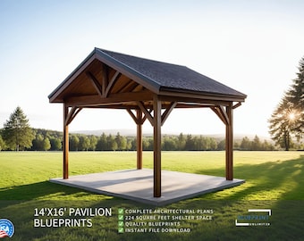 Pavilion Plans 14x16 for DIY Construction and Permit