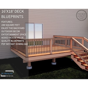 Deck Plans 16x18 for DIY Construction and Permit