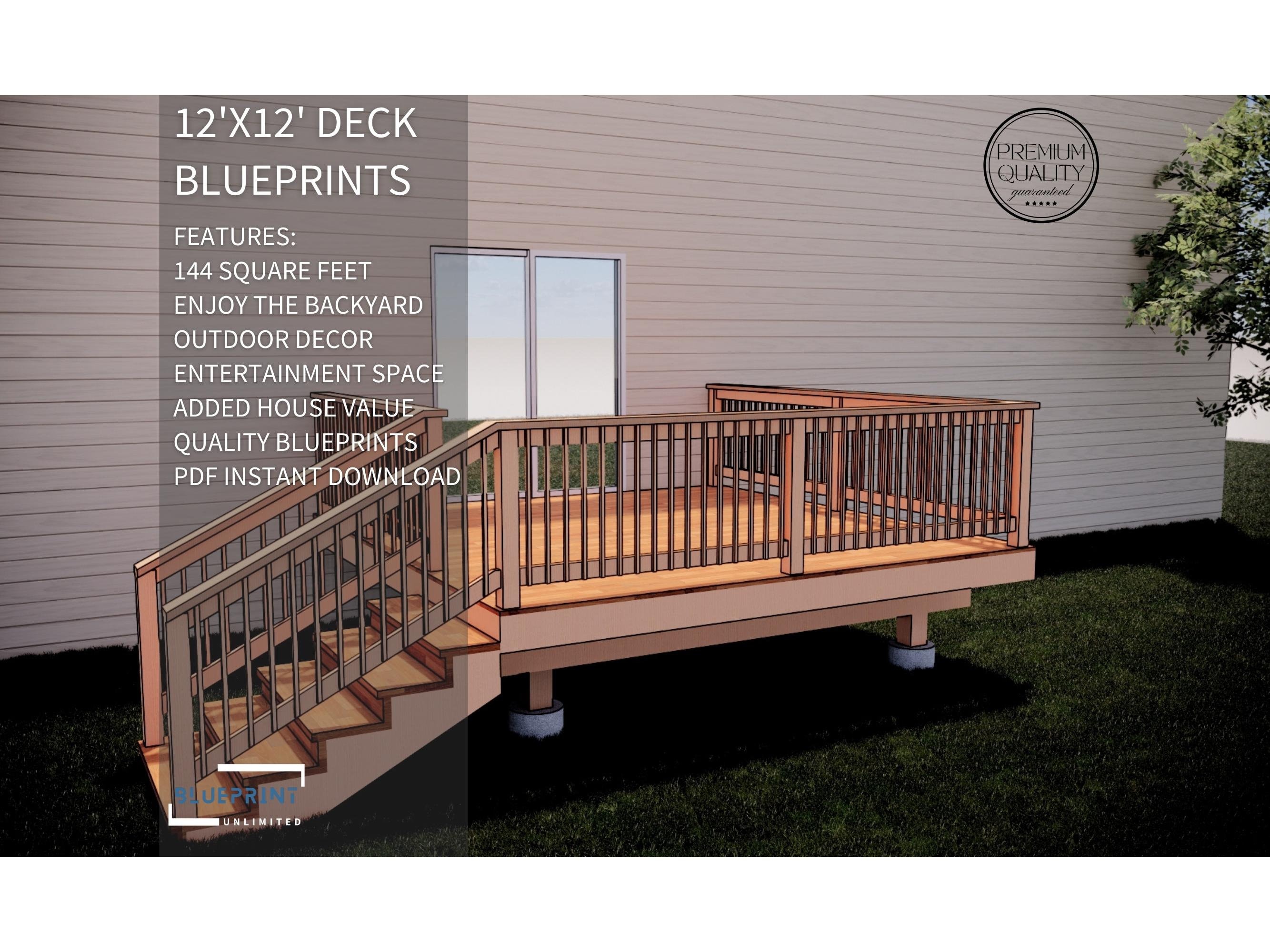 Deck Plans 12x12 for DIY Construction and Permit