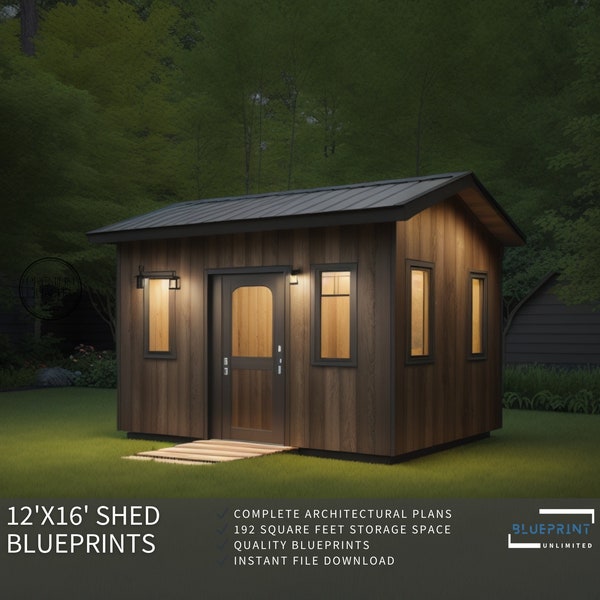 Shed Plans 12x16 for DIY Construction and Permit