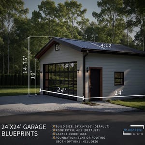 Garage Plans 24x24 for Construction and Permit image 2
